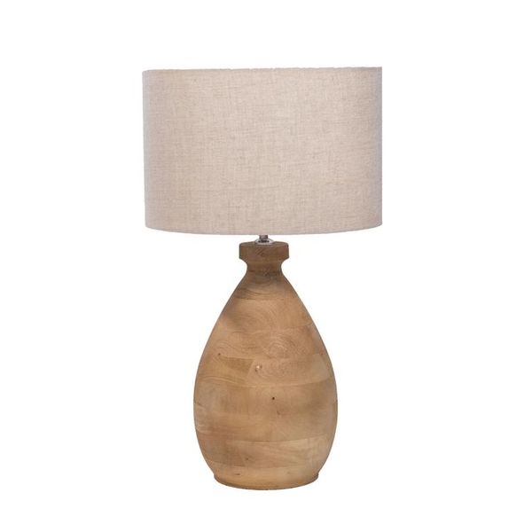 Giga Meubel - Tafellamp Naturel - 35cm - Hout - Tafellamp Mattia