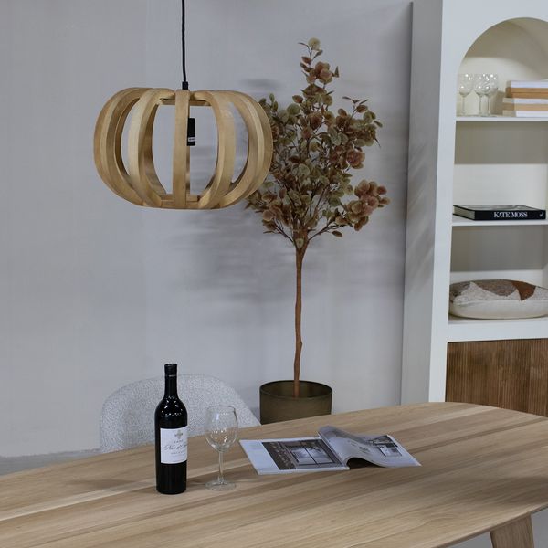 Hanglamp Samé Naturel Rond 45cm - Giga Meubel