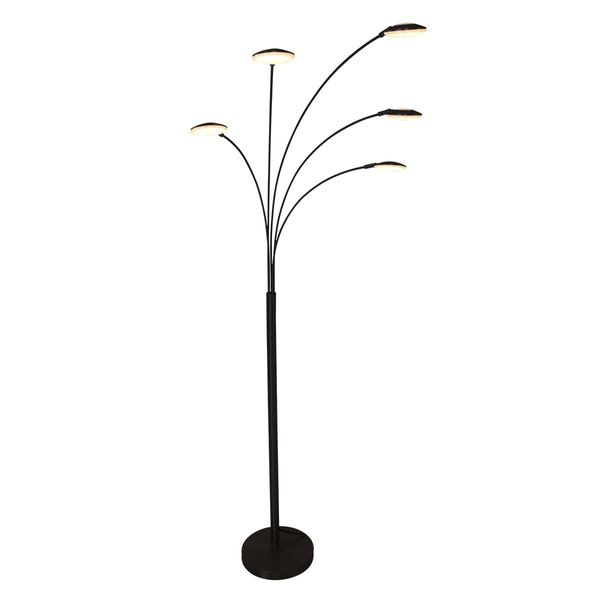 Mexlite Vloerlamp synna LED zwart
