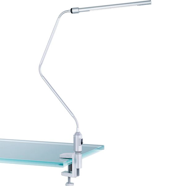 LED Klemlamp - Trion Vary - 3W - Warm Wit 3000K - Glans Titaan - Aluminium
