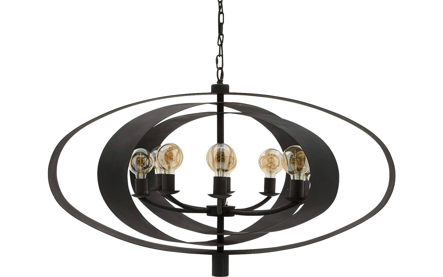 Goossens Excellent Hanglamp Dauphine, Hanglamp met 8 lichtpunten + 1 led onderspot 1 Goossens Excellent Hanglamp Dauphine