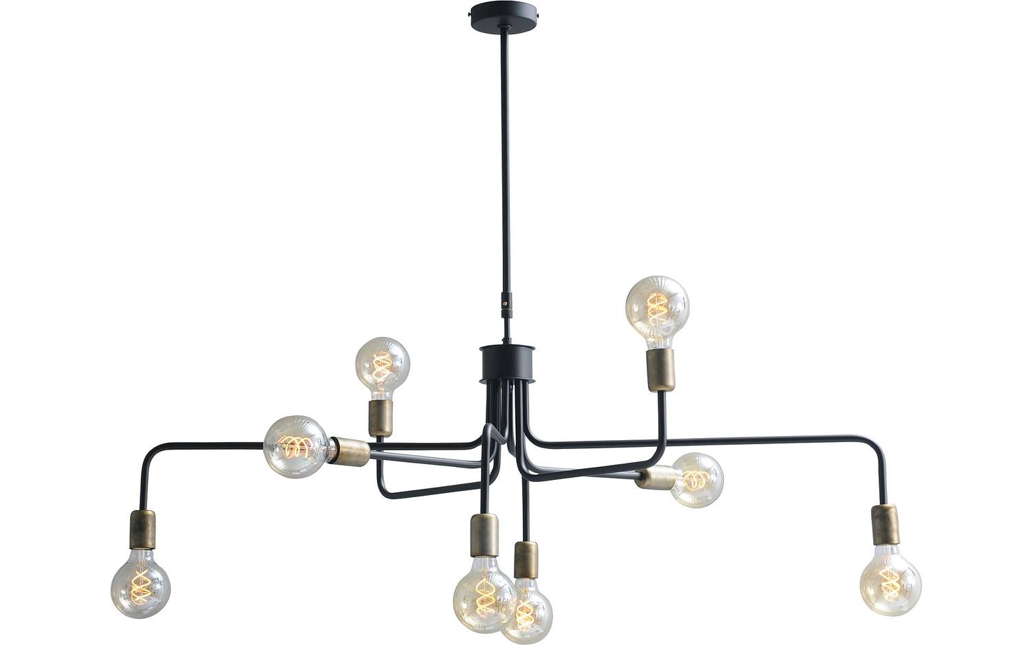 Goossens Hanglamp Lauren, Hanglamp met 8 lichtpunten 1 Goossens Hanglamp Lauren
