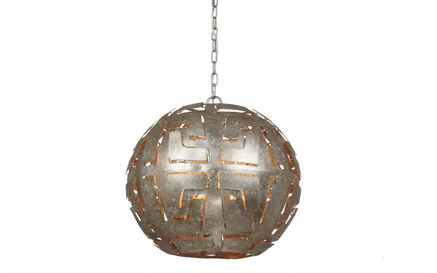 Goossens Excellent Hanglamp Cecile, Hanglamp bol met 6 lichtpunten + 1 led onderspot 1 Goossens Excellent Hanglamp Cecile
