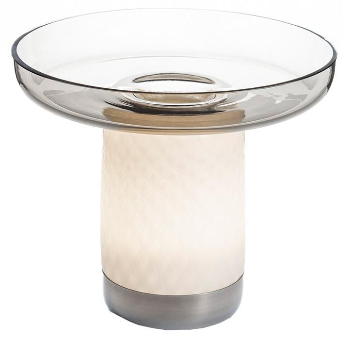Artemide Bontà tafellamp met schaal LED oplaadbaar grijs 1 Artemide Bontà tafellamp met schaal LED oplaadbaar grijs