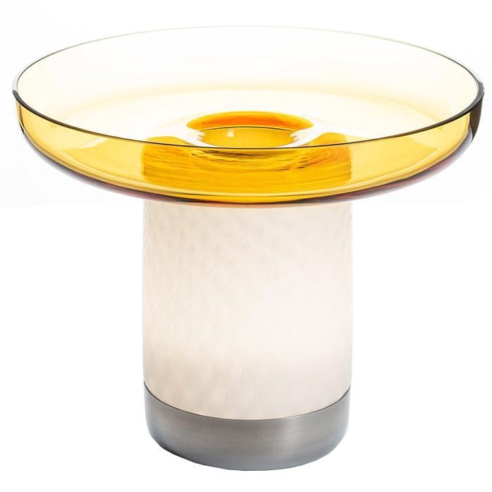 Artemide Bontà tafellamp met schaal LED oplaadbaar topaz 1 Artemide Bontà tafellamp met schaal LED oplaadbaar topaz