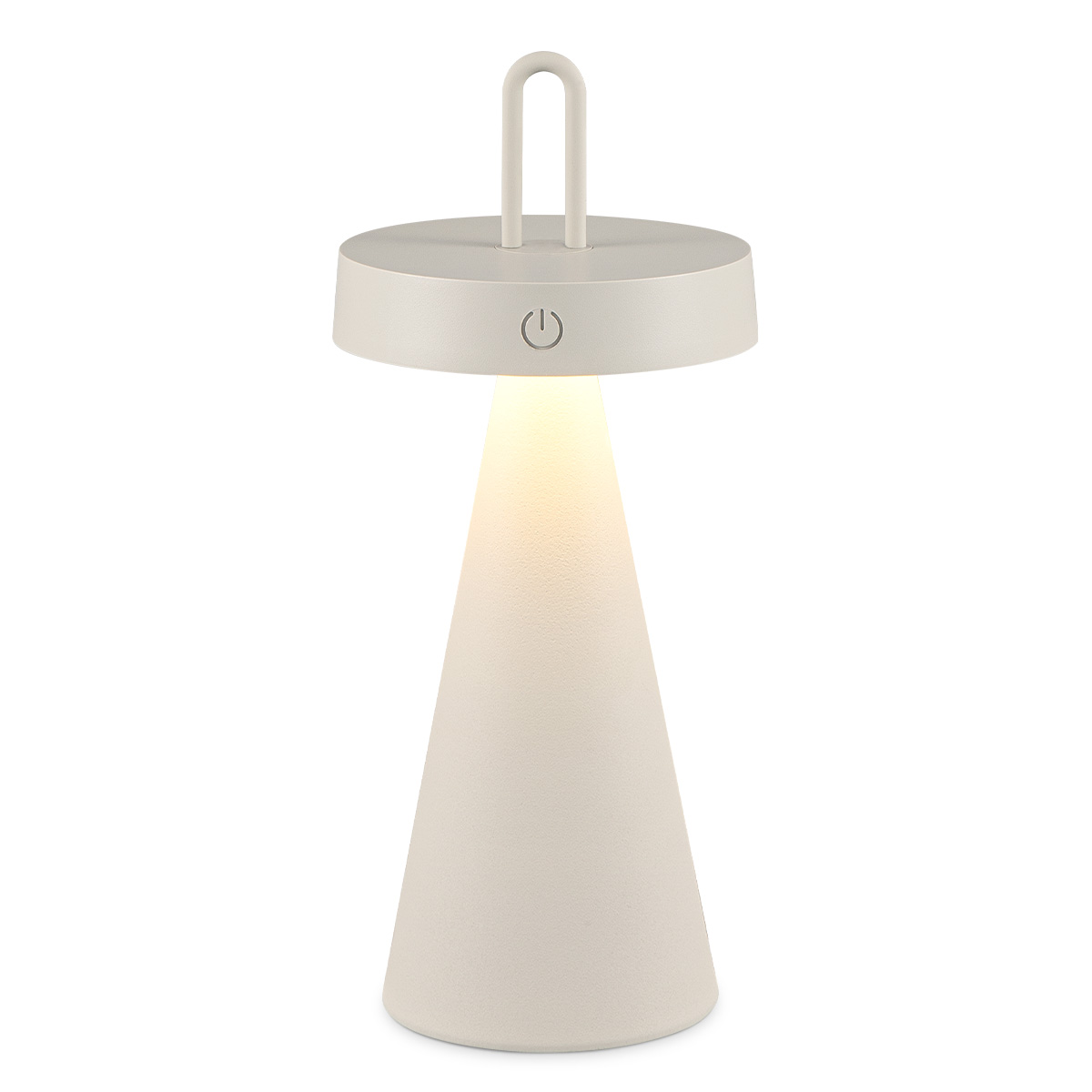 Draadloze Oplaadbare LED Tafellamp - Binnen & Buiten - Dimbaar - ø12.8 x 29 cm - Warmwit licht - 3000mAh - Grijs 1 Draadloze Oplaadbare LED Tafellamp - Binnen & Buiten - Dimbaar - ø12.8 x 29 cm - Warmwit licht - 3000mAh - Grijs