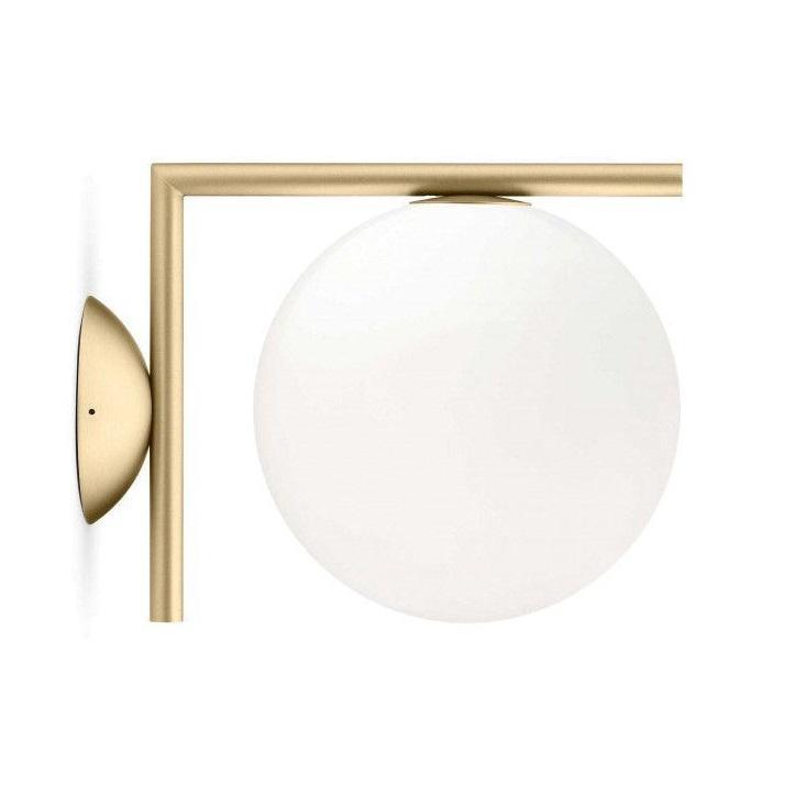 Flos IC Lights C|W2 wandlamp messing 1 Flos IC Lights C|W2 wandlamp messing