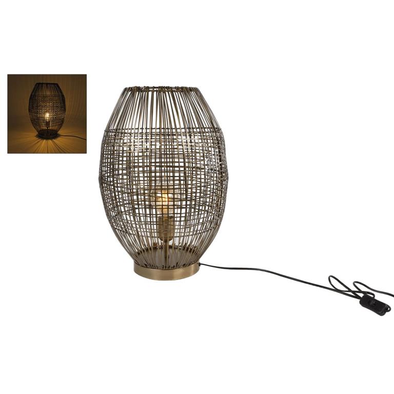 Gifts Amsterdam Tafellamp Lina L 34x48 cm metaal oud messingkleurig 1 Gifts Amsterdam Tafellamp Lina L 34x48 cm metaal oud messingkleurig