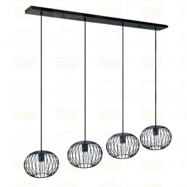 Hanglamp Wire zwart balk 1 Hanglamp Wire zwart balk
