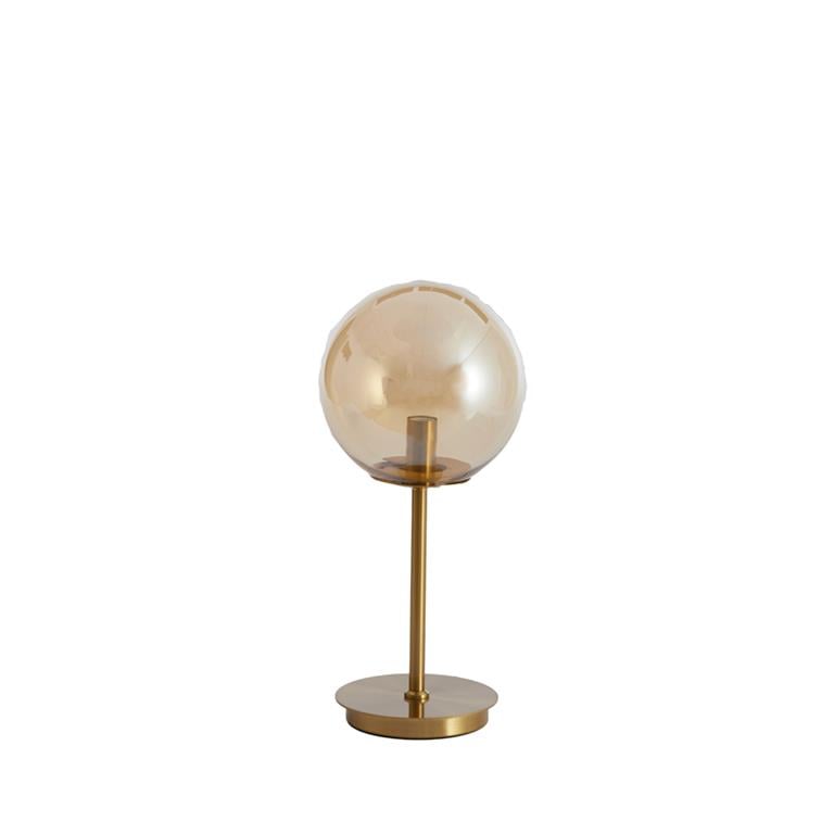 Light & Living Light&living Tafellamp Ø20x43 cm MEDINA glas amber+goud 1 Light & Living Light&living Tafellamp Ø20x43 cm MEDINA glas amber+goud