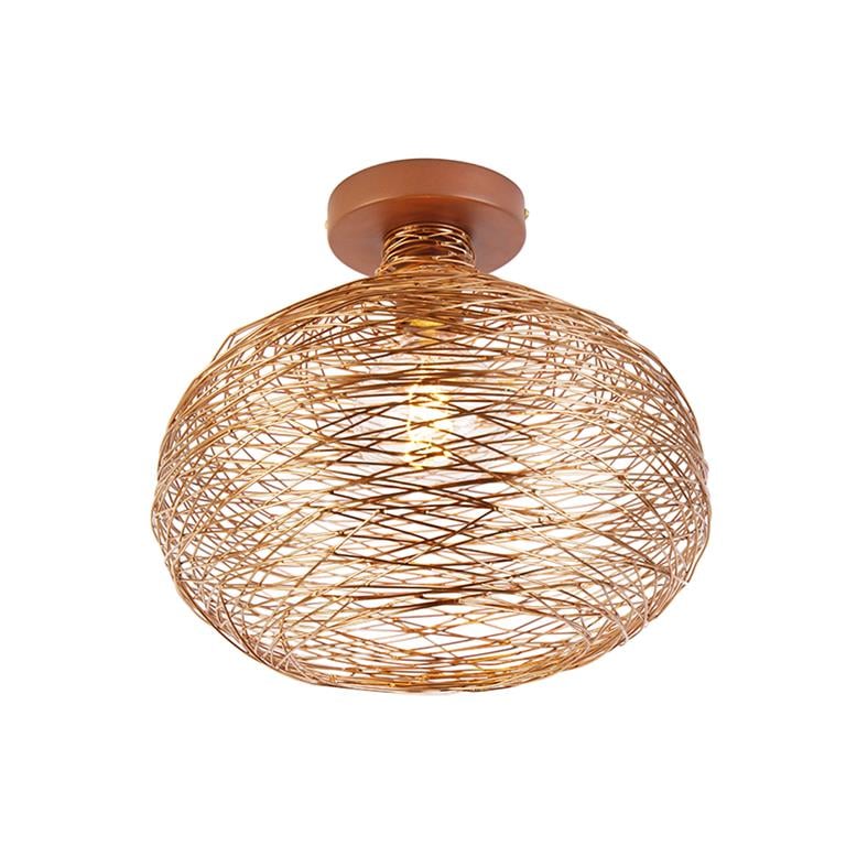 QAZQA Design plafondlamp koper - Sarella 1 QAZQA Design plafondlamp koper - Sarella