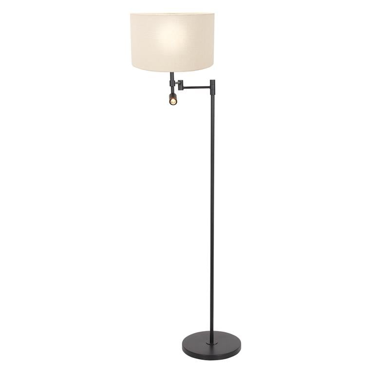 Steinhauer vloerlamp Stang - zwart - metaal - 7180ZW 1 Steinhauer vloerlamp Stang - zwart - metaal - 7180ZW