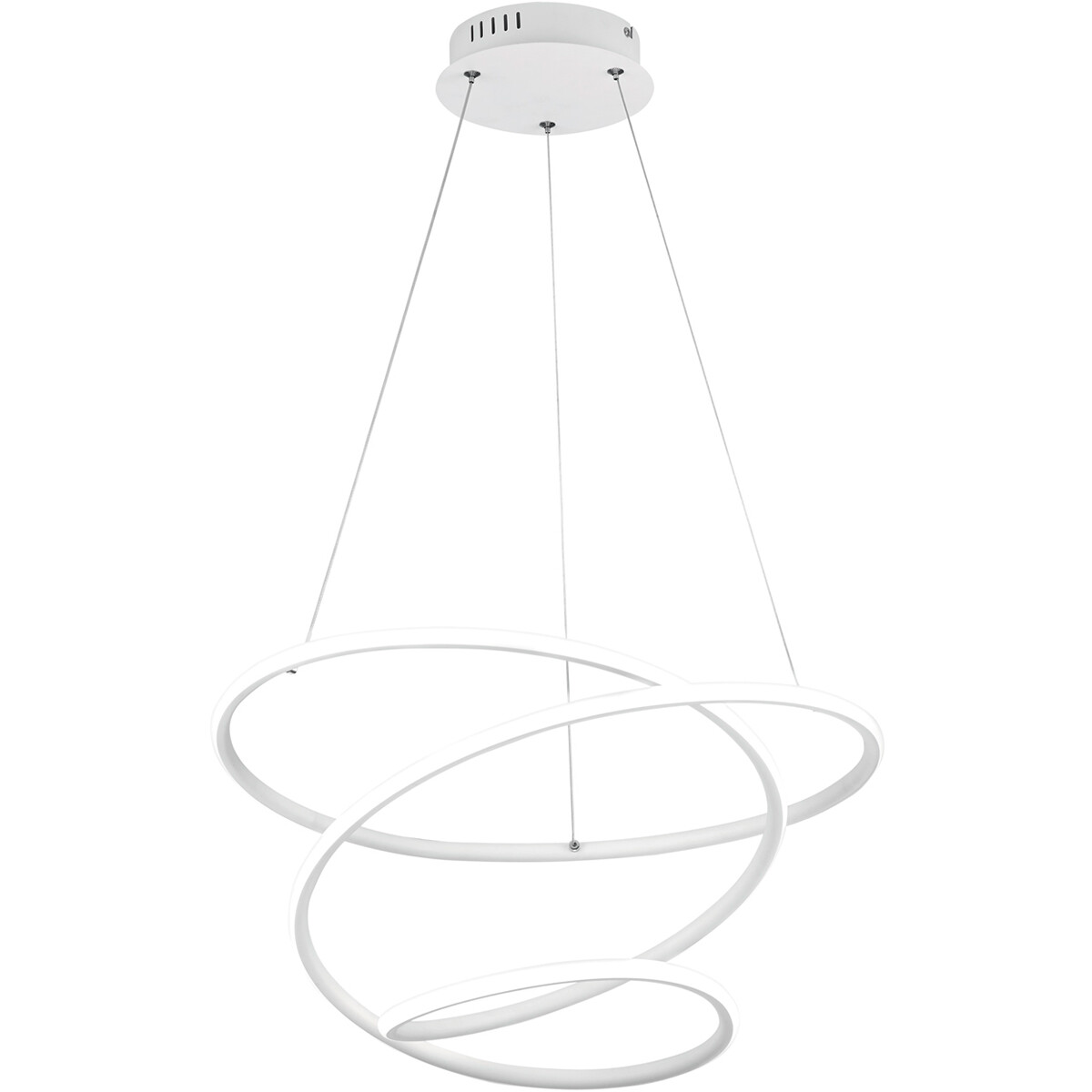 LED Hanglamp - Hangverlichting - Trion Bilona - 36W - Natuurlijk Wit 4000K - Dimbaar - Rond - Mat Wit - Aluminium 1 LED Hanglamp - Hangverlichting - Trion Bilona - 36W - Natuurlijk Wit 4000K - Dimbaar - Rond - Mat Wit - Aluminium