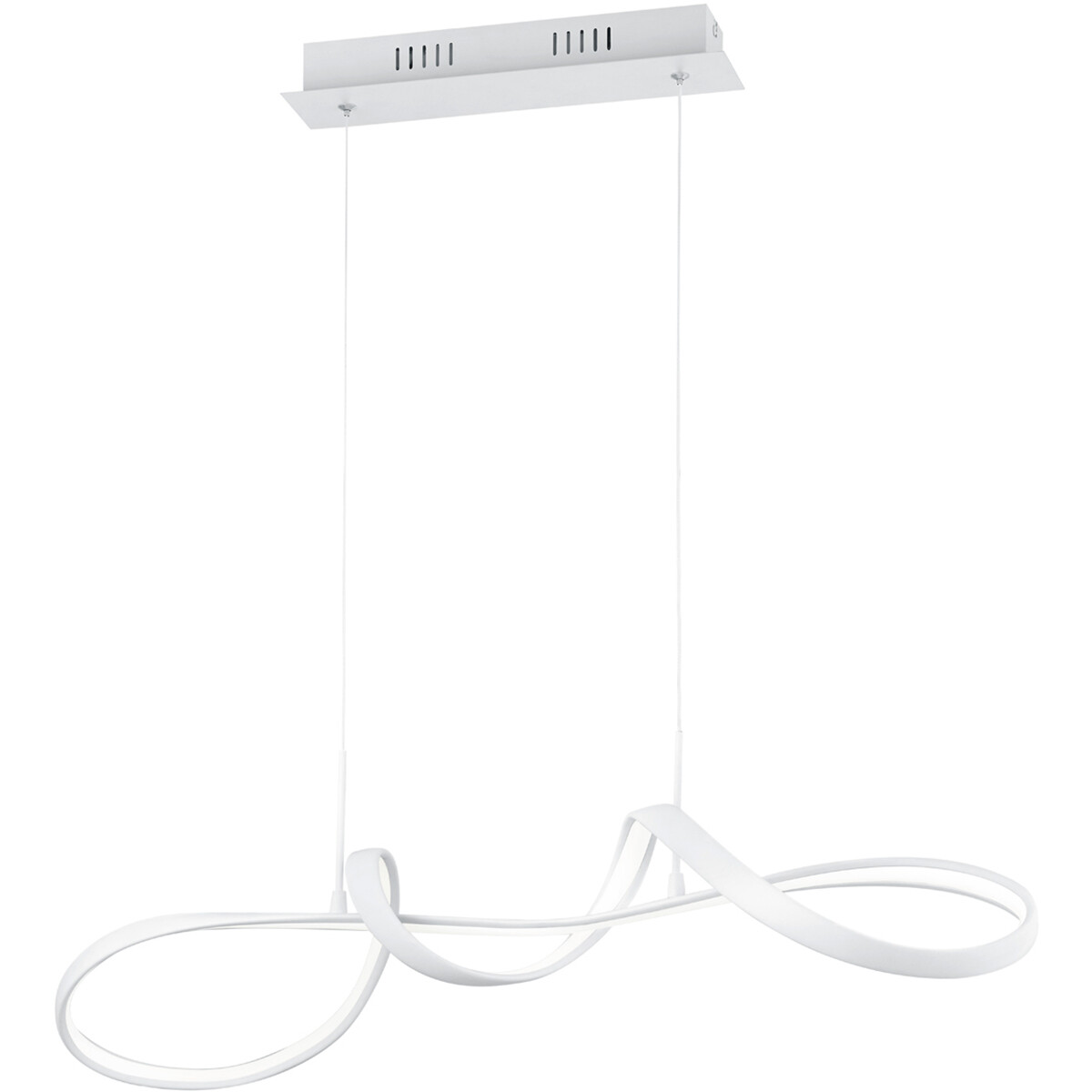 LED Hanglamp - Hangverlichting - Trion Peruino - 37W - Natuurlijk Wit 4000K - Dimbaar - Rond - Mat Wit - Aluminium 1 LED Hanglamp - Hangverlichting - Trion Peruino - 37W - Natuurlijk Wit 4000K - Dimbaar - Rond - Mat Wit - Aluminium