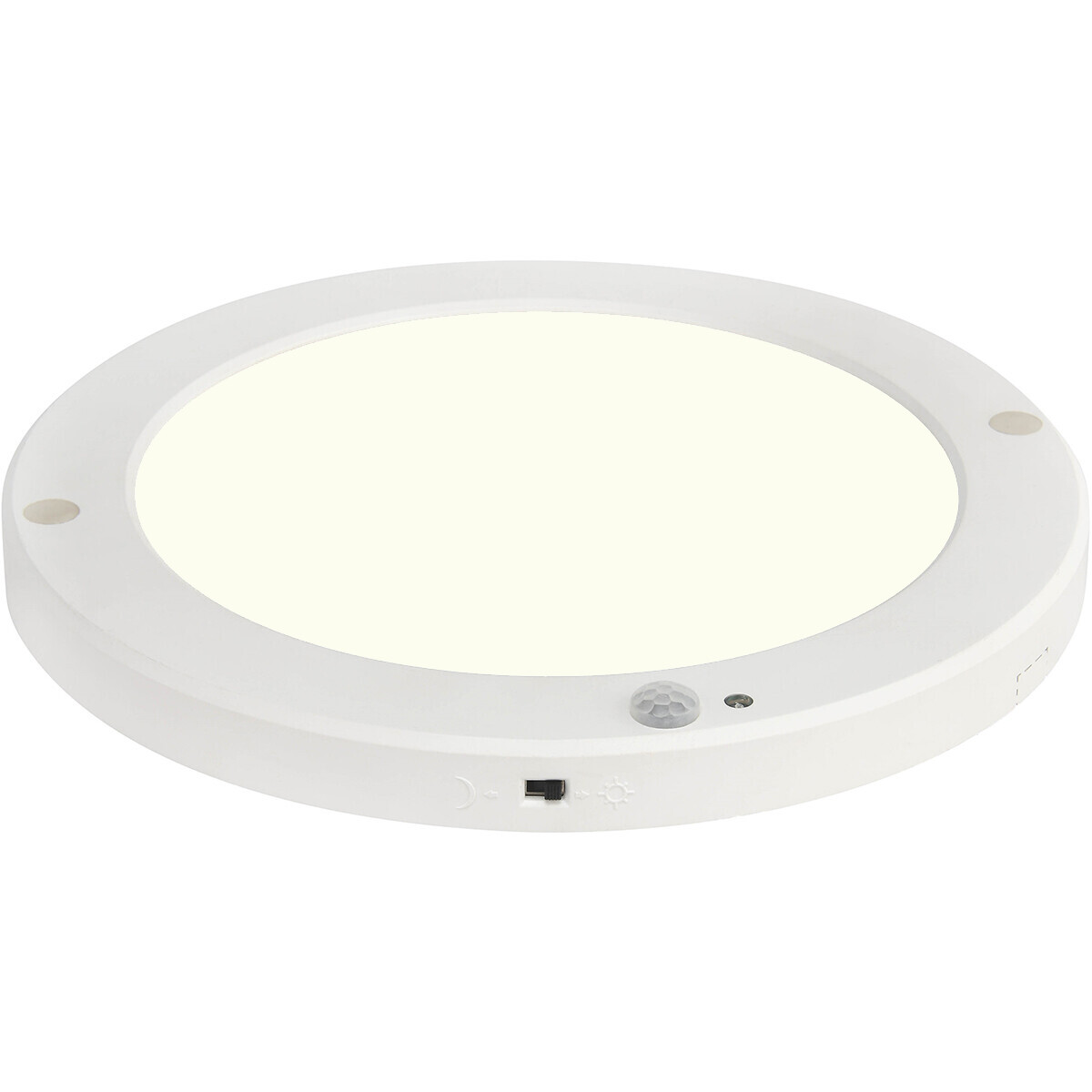 LED Plafondlamp met Bewegingssensor + Dag en Nacht Sensor - 18W - Natuurlijk Wit 4000K - 360° Zichthoek - Opbouw/Inbouw - Rond - Mat Wit 1 LED Plafondlamp met Bewegingssensor + Dag en Nacht Sensor - 18W - Natuurlijk Wit 4000K - 360° Zichthoek - Opbouw/Inbouw - Rond - Mat Wit