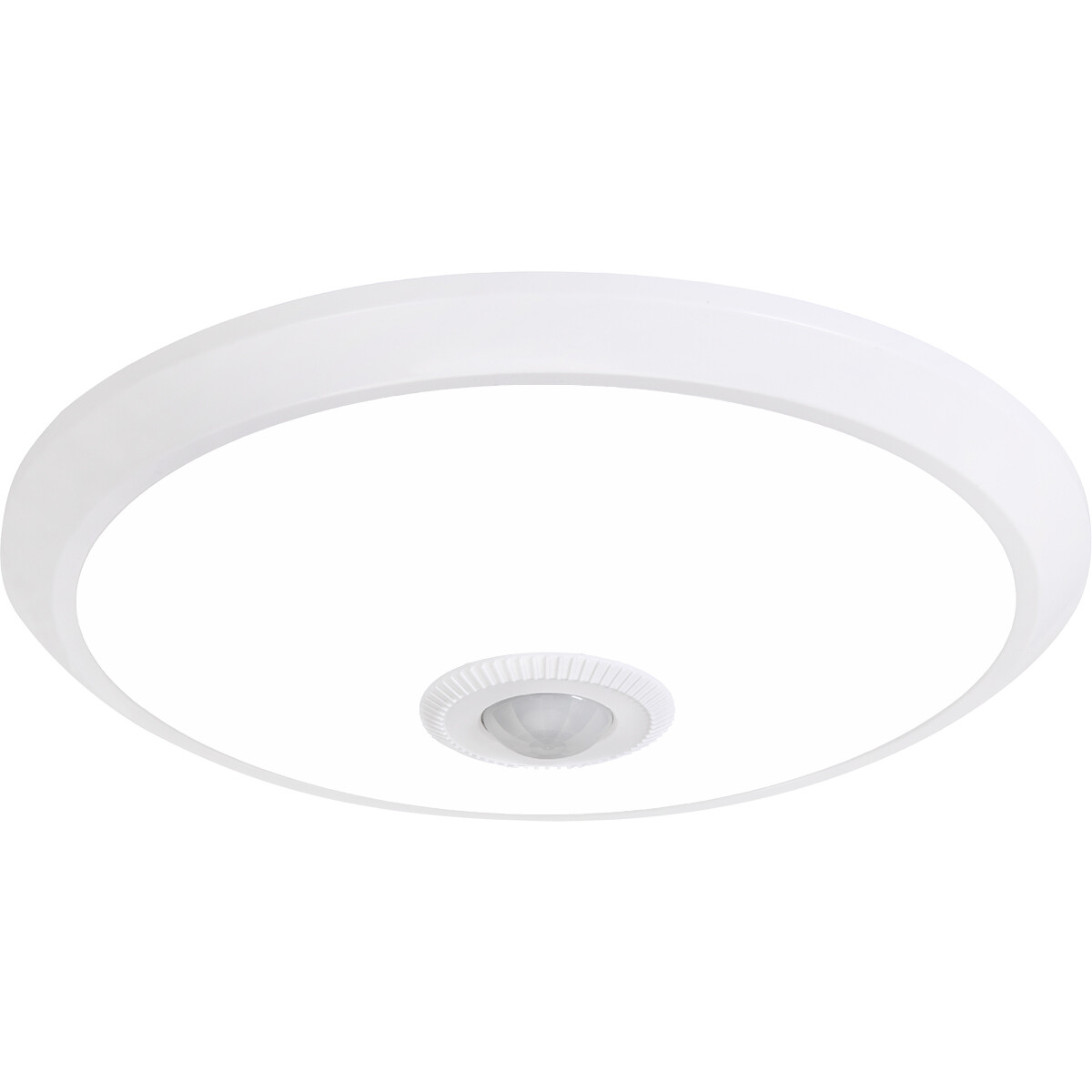LED Plafondlamp met Sensor + Dag en Nacht Sensor - Kozolux Crimpy - 20W 1500lm - Helder/Koud Wit 6400K - Opbouw - Rond - Wit 1 LED Plafondlamp met Sensor + Dag en Nacht Sensor - Kozolux Crimpy - 20W 1500lm - Helder/Koud Wit 6400K - Opbouw - Rond - Wit