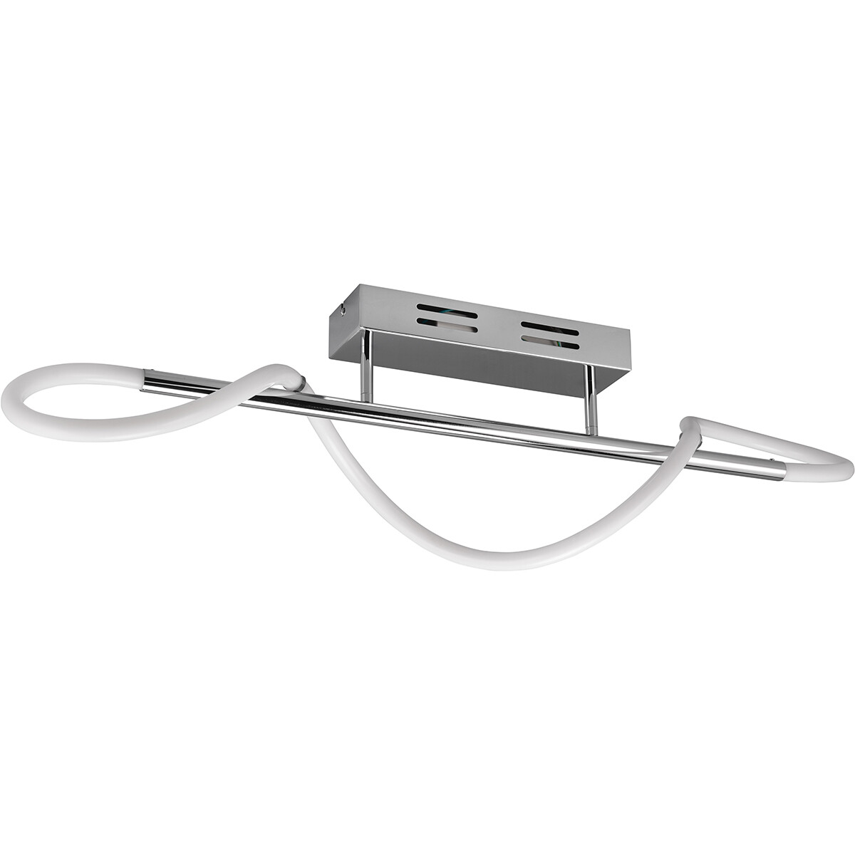 LED Plafondlamp - Plafondverlichting - Trion Argino - 28W - Natuurlijk Wit 4000K - Dimbaar - Rond - Chroom - Metaal 1 LED Plafondlamp - Plafondverlichting - Trion Argino - 28W - Natuurlijk Wit 4000K - Dimbaar - Rond - Chroom - Metaal