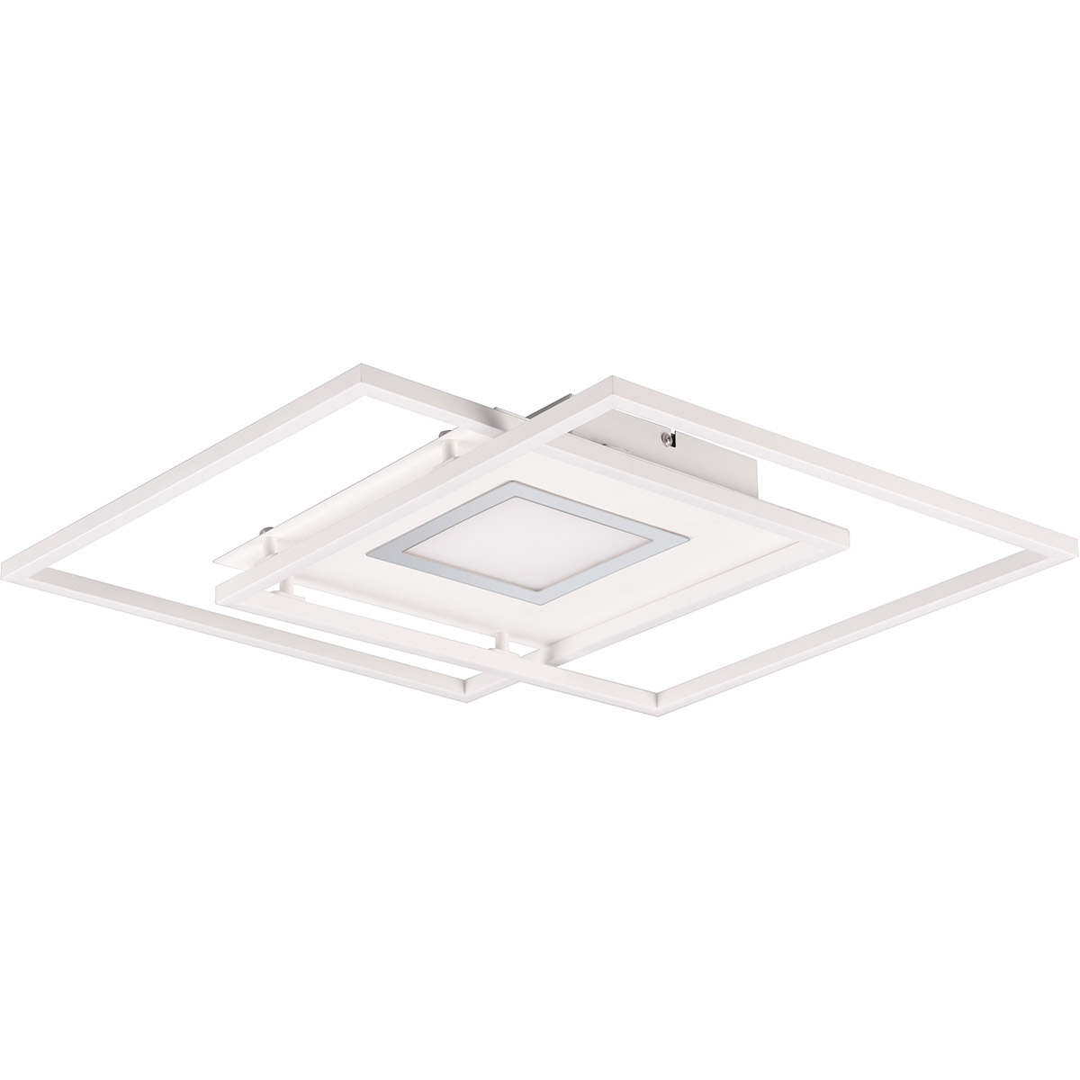 LED Plafondlamp - Plafondverlichting - Trion Avia - 36W - Aanpasbare Kleur - Afstandsbediening - Dimbaar - Mat Wit - Aluminium 1 LED Plafondlamp - Plafondverlichting - Trion Avia - 36W - Aanpasbare Kleur - Afstandsbediening - Dimbaar - Mat Wit - Aluminium