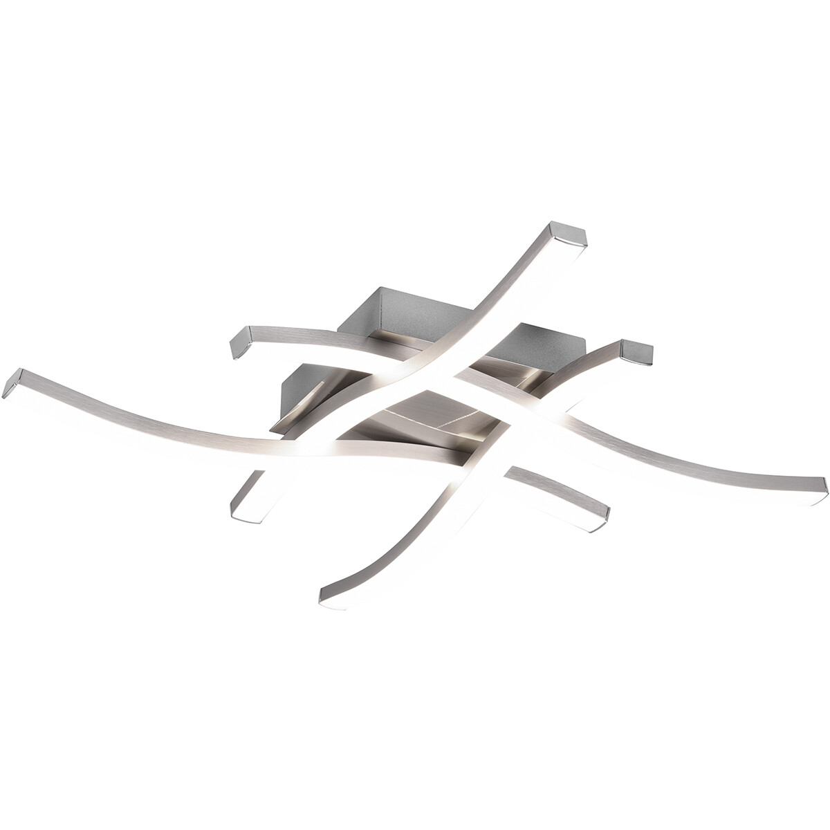 LED Plafondlamp - Plafondverlichting - Trion Ritonu - 20W - Natuurlijk Wit 4000K - Dimbaar - Vierkant - Mat Nikkel - Aluminium 1 LED Plafondlamp - Plafondverlichting - Trion Ritonu - 20W - Natuurlijk Wit 4000K - Dimbaar - Vierkant - Mat Nikkel - Aluminium