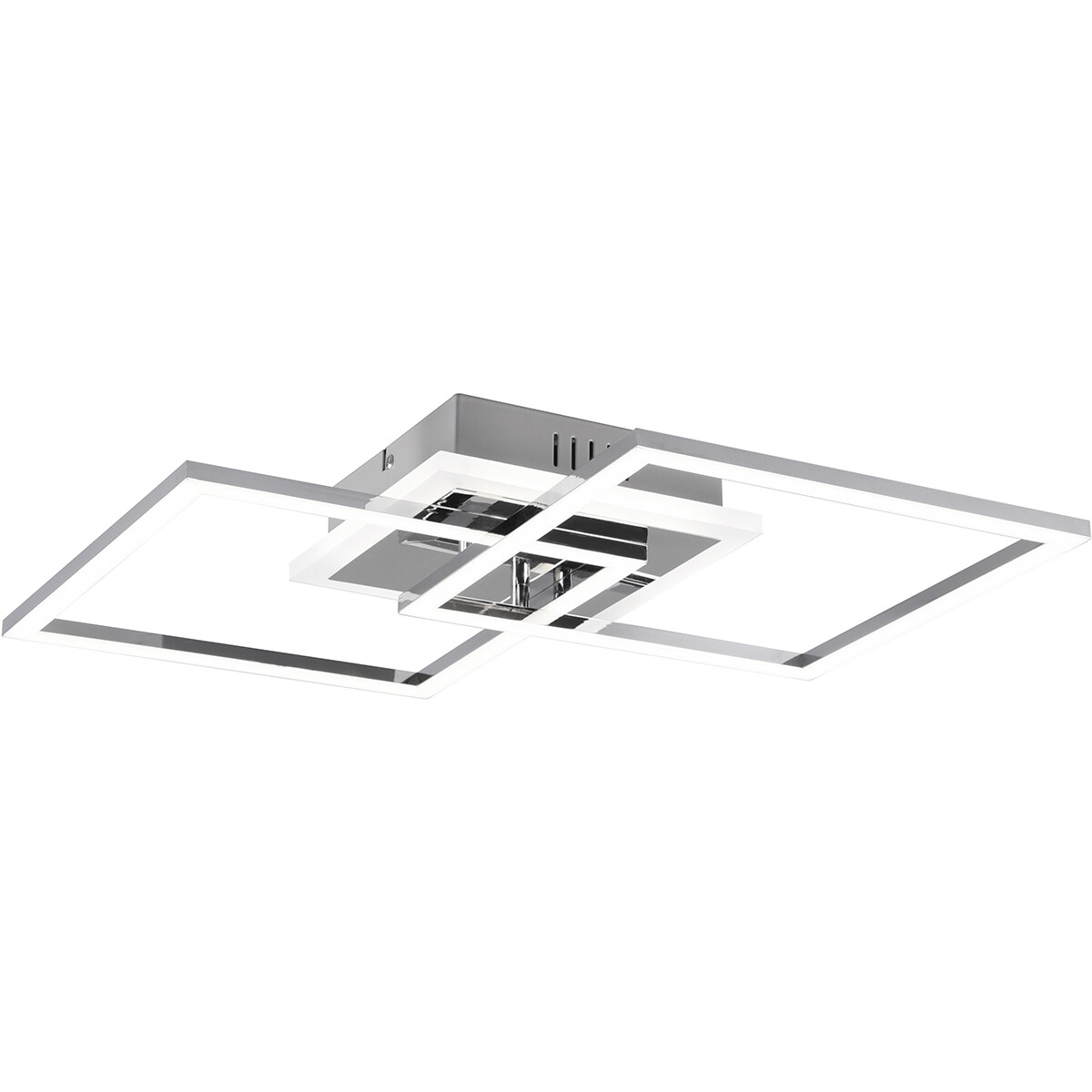 LED Plafondlamp - Plafondverlichting - Trion Venda - 25W - Natuurlijk Wit 4000K - Dimbaar - Vierkant - Mat Chroom - Aluminium 1 LED Plafondlamp - Plafondverlichting - Trion Venda - 25W - Natuurlijk Wit 4000K - Dimbaar - Vierkant - Mat Chroom - Aluminium