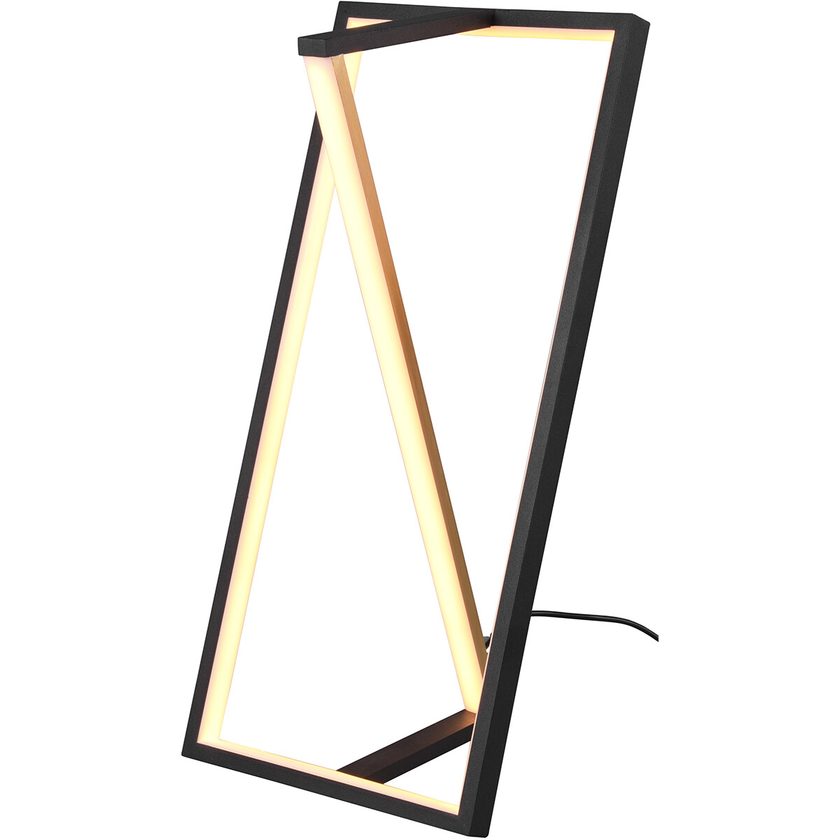 LED Tafellamp - Trion Ediyon - 9W - Aanpasbare Kleur - Dimbaar - Rechthoek - Mat Zwart - Aluminium 1 LED Tafellamp - Trion Ediyon - 9W - Aanpasbare Kleur - Dimbaar - Rechthoek - Mat Zwart - Aluminium